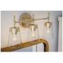3_Kenroy Home Delgado 20 3/4" Wide 3-Light Antique Brass Vanity Light more views
