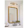 5_Kenroy Home Delgado 20 3/4" Wide 3-Light Antique Brass Vanity Light more views