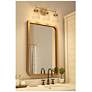 6_Kenroy Home Delgado 20 3/4" Wide 3-Light Antique Brass Vanity Light more views