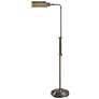1_Kenroy Home Denton Adjustable Height Antique Brass Pharmacy Floor Lamp