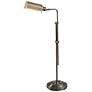 2_Kenroy Home Denton Adjustable Height Antique Brass Pharmacy Floor Lamp more views