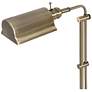 4_Kenroy Home Denton Adjustable Height Antique Brass Pharmacy Floor Lamp more views