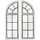 Kenroy Home Doublet White 15" x 42" Wall Mirrors Set of 2
