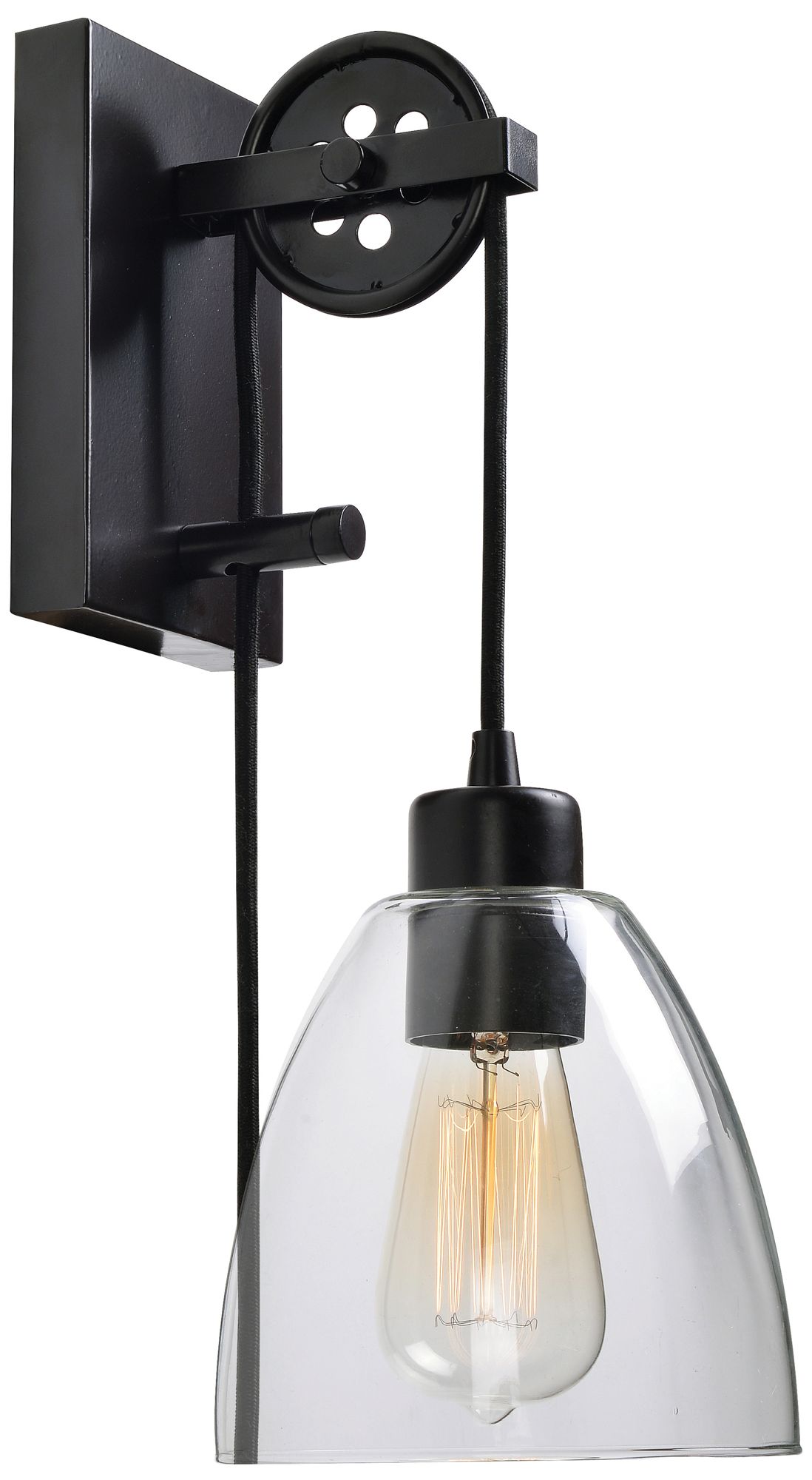 Image 2 Kenroy Home Edis 10"H Oil-Rubbed Bronze Plug-In Wall Sconce more views