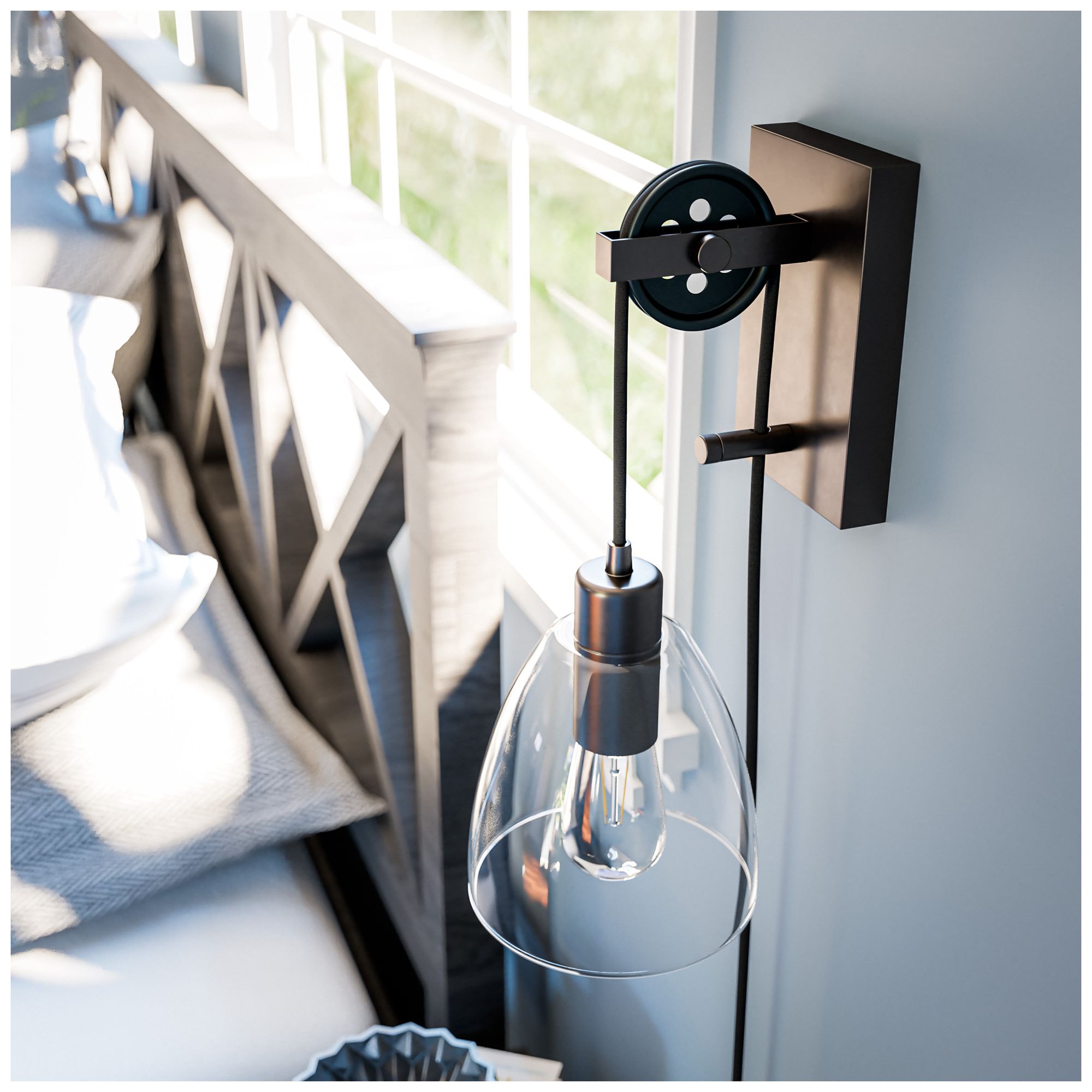 Image 6 Kenroy Home Edis 10"H Oil-Rubbed Bronze Plug-In Wall Sconce more views