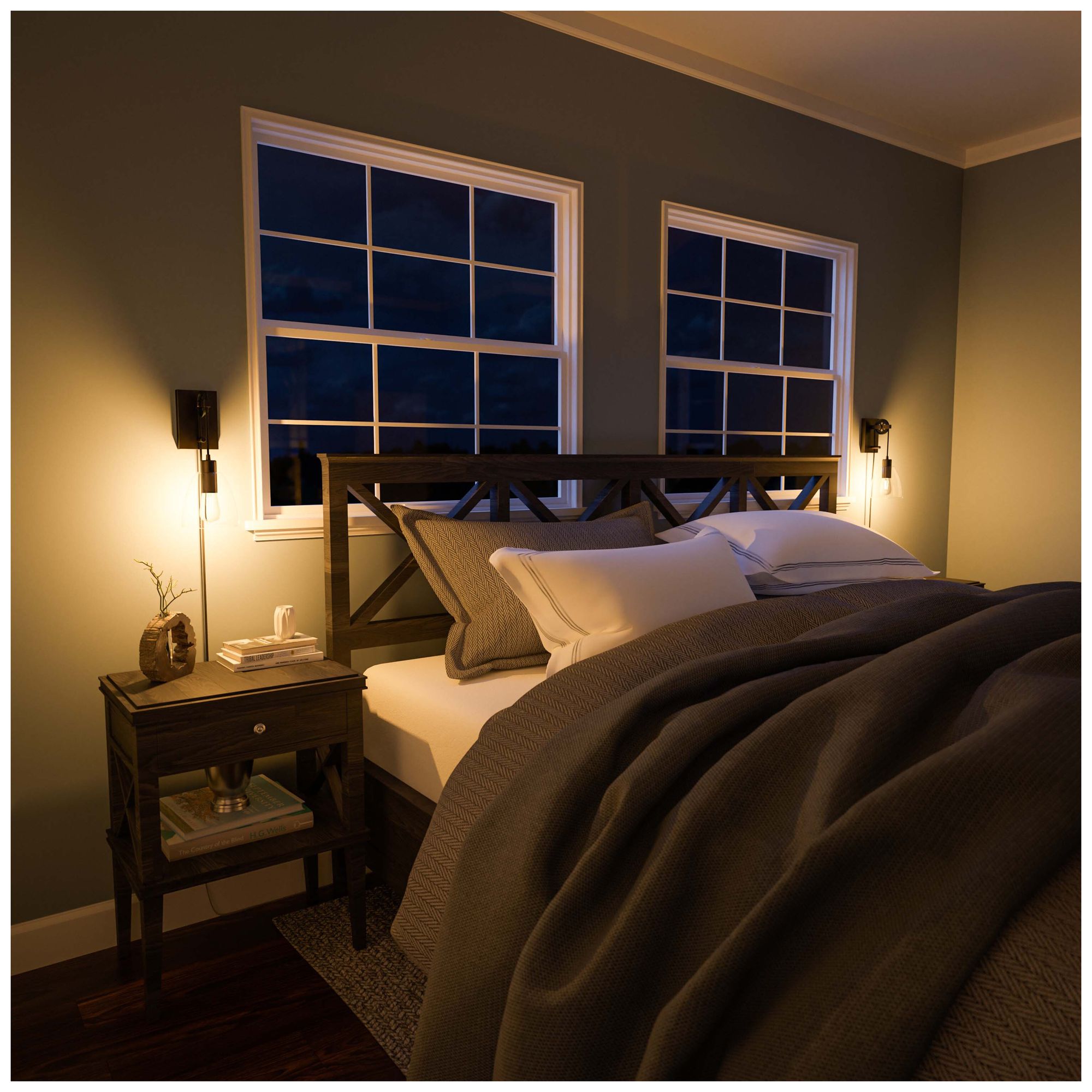 Kenroy Home Edis 10"H Oil-Rubbed Bronze Plug-In Wall Sconce