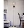 6_Kenroy Home Edison 71 1/2" High Antique Brass Glass Bulb Floor Lamp more views