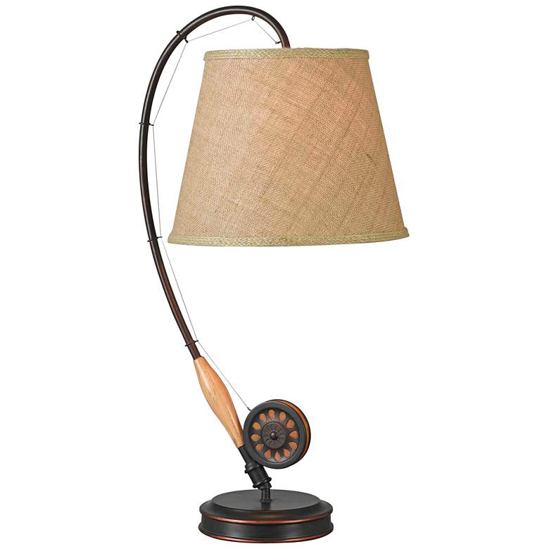 Image 1 Kenroy Home Fly Rod Oil Rubbed Bronze Table Lamp