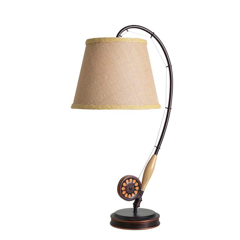 Image 2 Kenroy Home Fly Rod Oil Rubbed Bronze Table Lamp more views