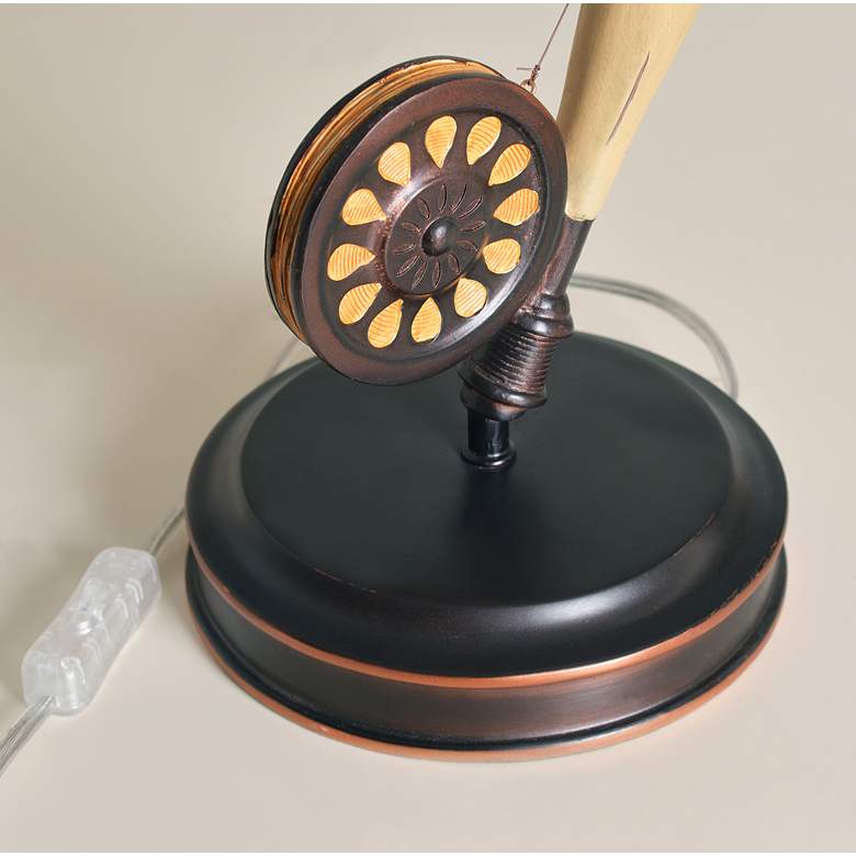 Image 7 Kenroy Home Fly Rod Oil Rubbed Bronze Table Lamp more views