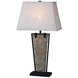Image1 of Kenroy Home Free Fall Natural Slate Table Lamp