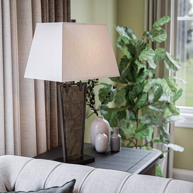 Image 3 Kenroy Home Free Fall Natural Slate Table Lamp more views