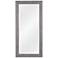 Kenroy Home Garrett Dark Gray 31 1/4" x 65 1/4" Floor Mirror