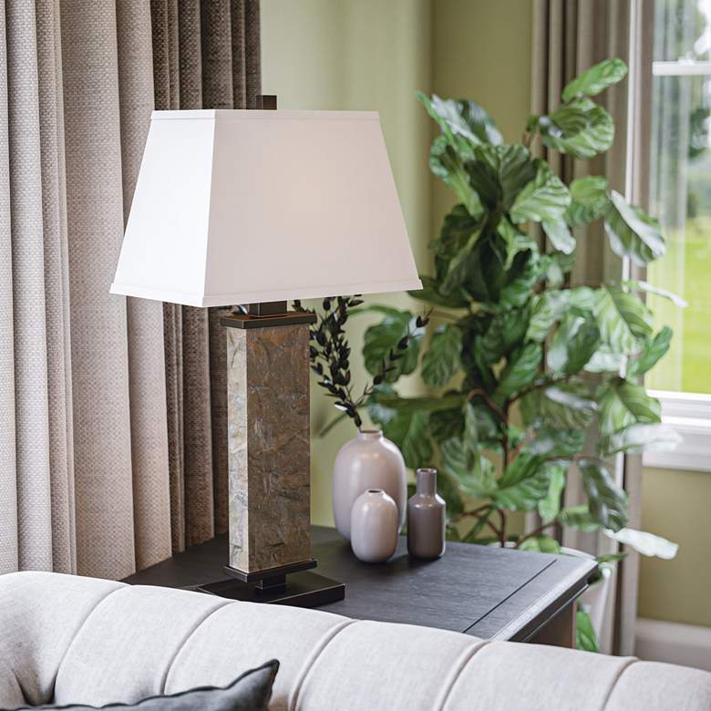 Image 3 Kenroy Home Hanover Natural Slate Table Lamp more views
