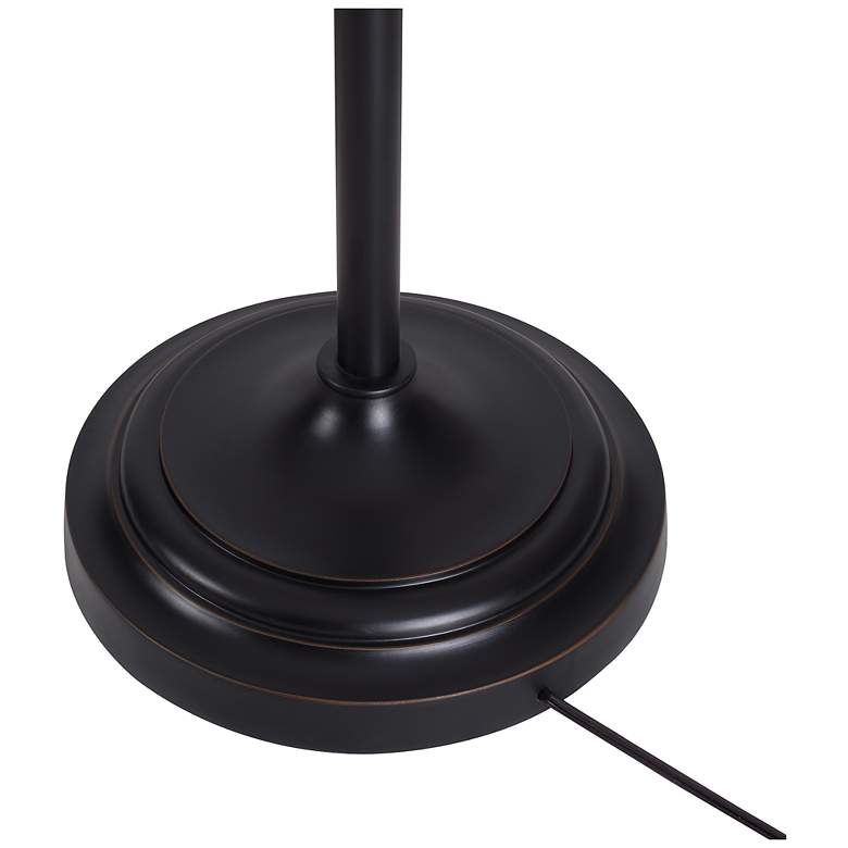 Image 6 Kenroy Home Harmond 71 1/2" Bronze Tiffany Style Torchiere Floor Lamp more views