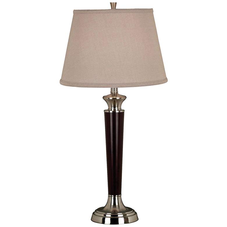 Image 1 Kenroy Home Hayden Tobacco and Brushed Steel Table Lamp