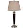 Kenroy Home Hayden Tobacco and Brushed Steel Table Lamp