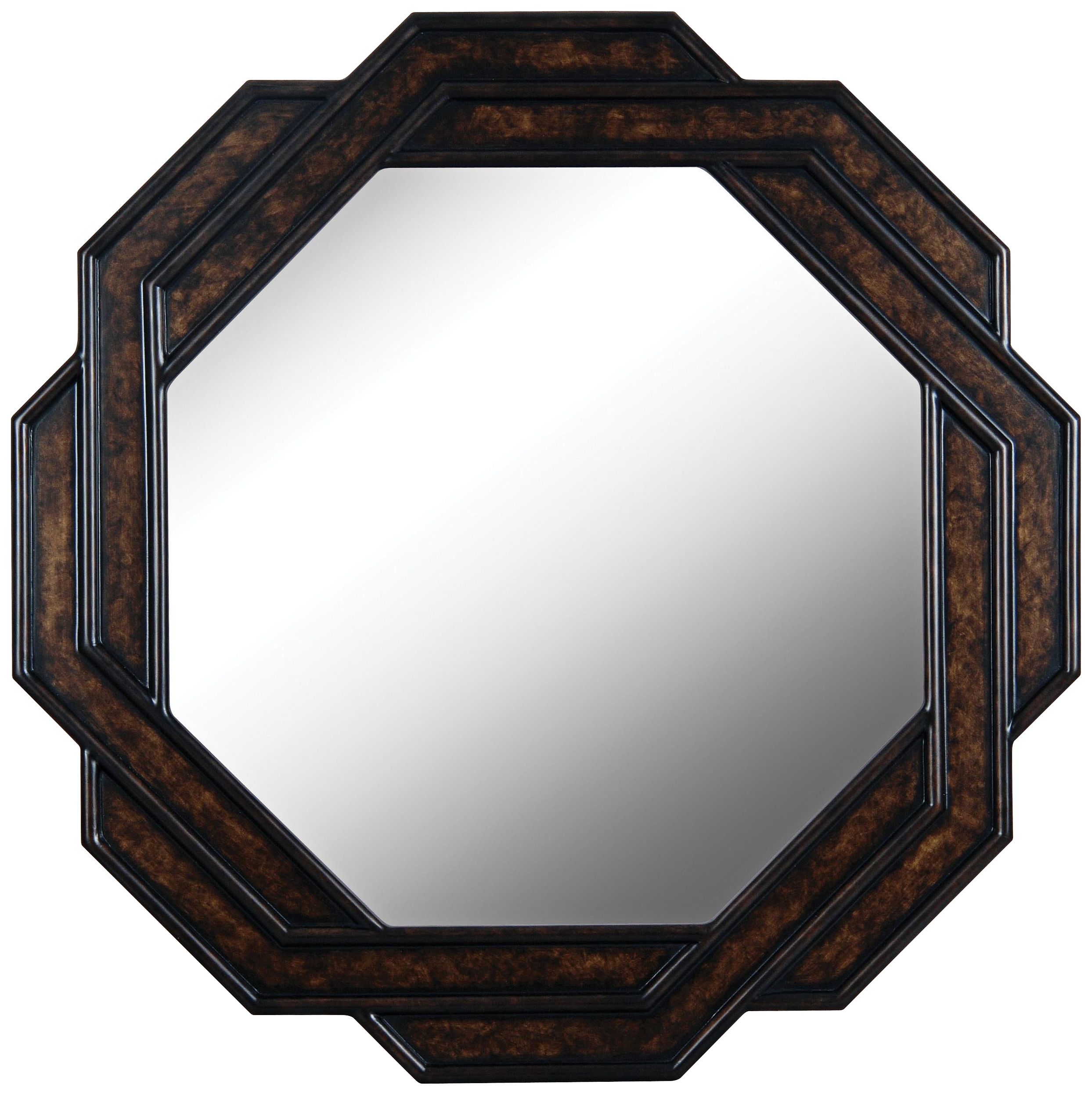 Kenroy Home Interchange Bronze 34" Round Wall Mirror