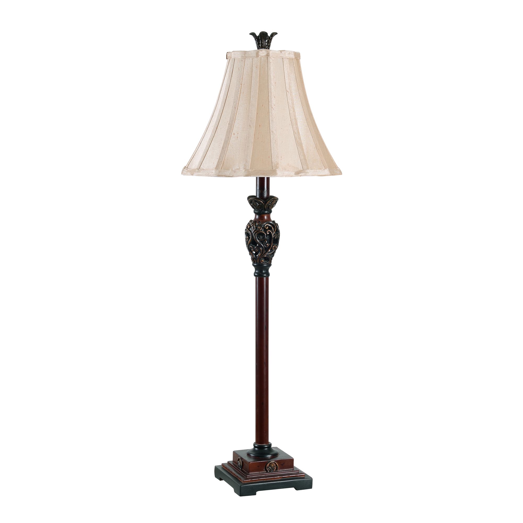 Image 3 Kenroy Home Iron Lace Golden Ruby Buffet Table Lamp more views