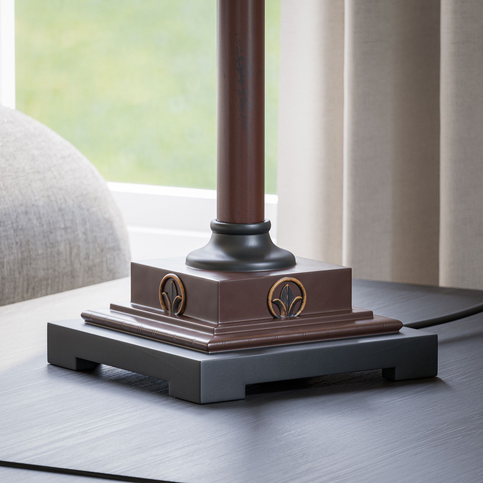 Kenroy Home Iron Lace Golden Ruby Buffet Table Lamp