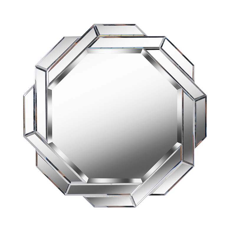 Image 1 Kenroy Home Junction 24" x 24" Frameless Glass Wall Mirror