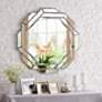 2_Kenroy Home Junction 33 3/4" x 33 3/4" Glass Frame Wall Mirror more views