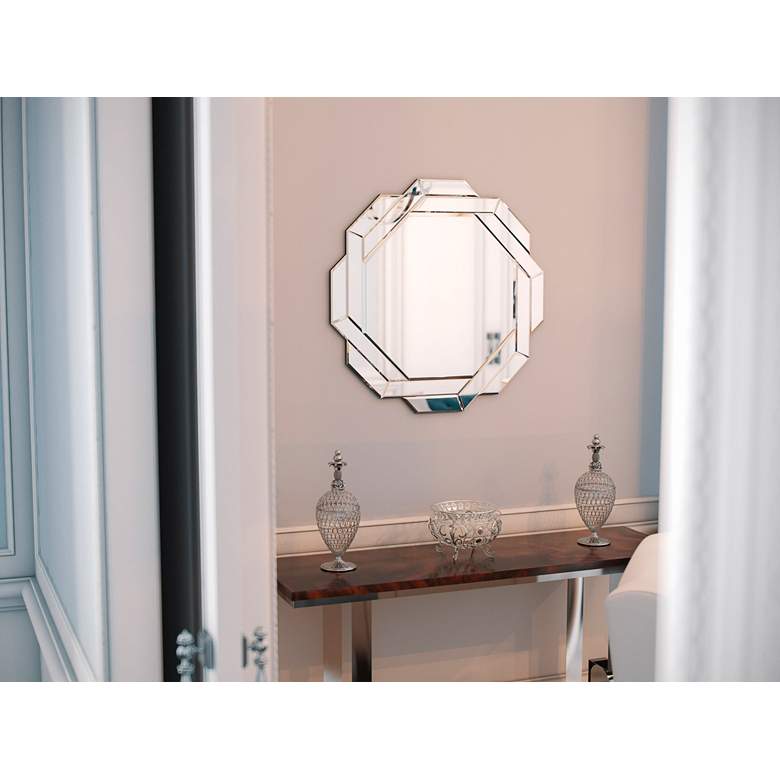 Image 4 Kenroy Home Junction Glass 33 3/4" x 33 3/4" Wall Mirror more views