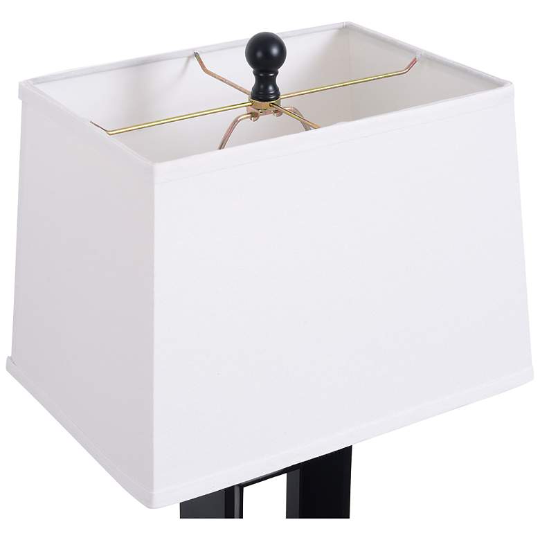 Image 6 Kenroy Home Katherine 27 1/2" Black Open Rectangle Lamps Set of 2 more views