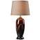 Kenroy Home Lavo Red Ceramic Glaze Table Lamp