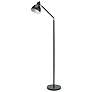 1_Kenroy Home Lennon 54 1/2" Black and Brass Adjustable Arm Floor Lamp