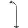 2_Kenroy Home Lennon 54 1/2" Black and Brass Adjustable Arm Floor Lamp more views