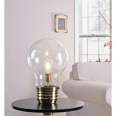 Kenroy Home Light Bulb 18" High Bulb Accent Table Lamp
