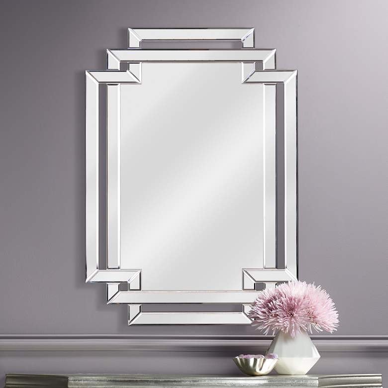 Image 1 Kenroy Home Linas 31 1/2 inch x 44 inch Geometric Wall Mirror