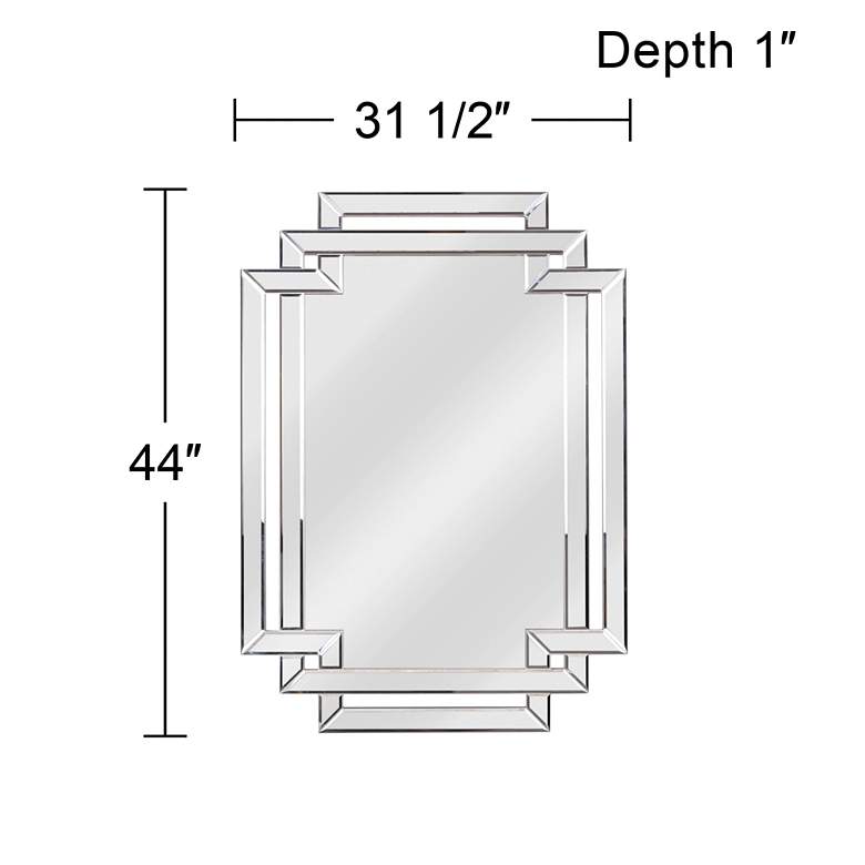 Image 4 Kenroy Home Linas 31 1/2" x 44" Geometric Wall Mirror more views