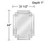 4_Kenroy Home Linas 31 1/2" x 44" Geometric Wall Mirror more views