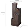 3_Kenroy Home Lincoln 34" High Wood Grain Rustic Modern Fountain more views