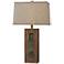 Kenroy Home Locke Wood Grain Table Lamp