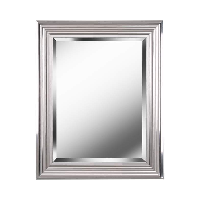 Image 1 Kenroy Home Lyonesse 24" x 30" Chrome Rectangular Wall Mirror