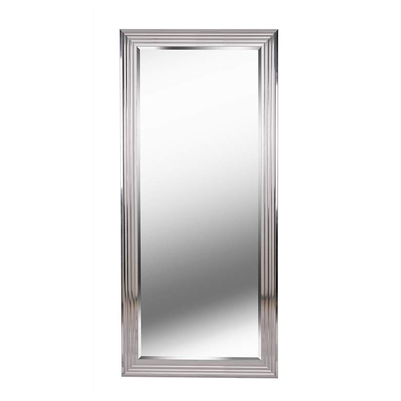 Image 1 Kenroy Home Lyonesse 30" x 66" Rectangular Chrome Floor Mirror