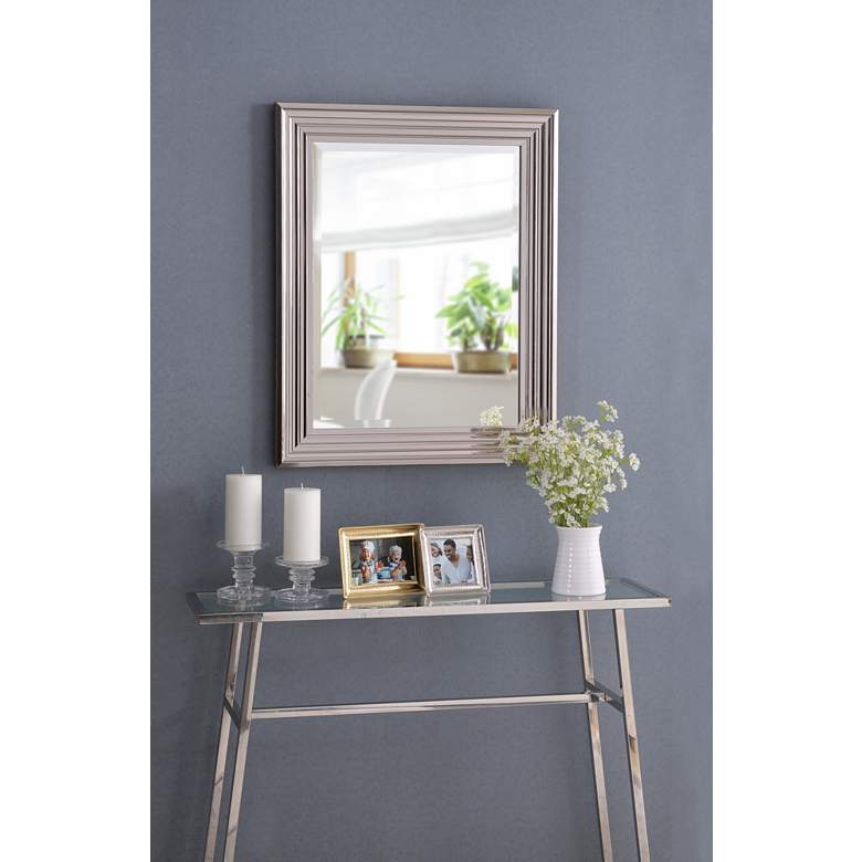 Image 5 Kenroy Home Lyonesse Chrome 24" x 30" Wall Mirror more views