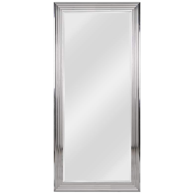 Image 1 Kenroy Home Lyonesse Chrome 30" x 66" Floor Mirror