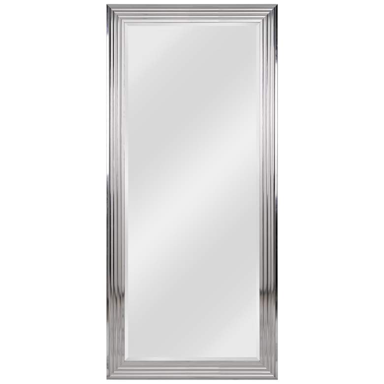 Image 1 Kenroy Home Lyonesse Chrome 30 inch x 66 inch Floor Mirror