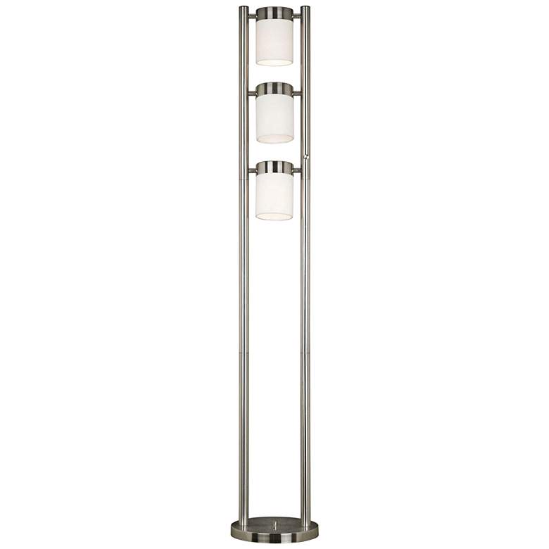 Image 1 Kenroy Home Matinee Brushed Steel Floor Lamp