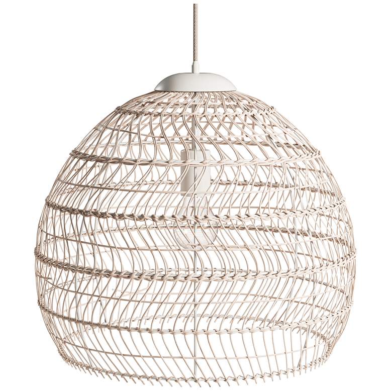 Image 2 Kenroy Home Maverick 18 3/4" Wide Natural Rattan Pendant Light