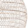 3_Kenroy Home Maverick 18 3/4" Wide Natural Rattan Pendant Light more views