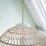 7_Kenroy Home Maverick 18 3/4" Wide Natural Rattan Pendant Light more views
