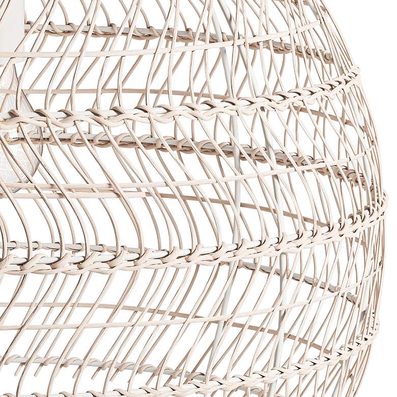 Image 3 Kenroy Home Maverick 18 3/4"W Natural Rattan Pendant Light more views