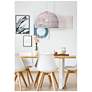 2_Kenroy Home Moon 20" Wide Modern Coastal White Rattan Dome Pendant more views