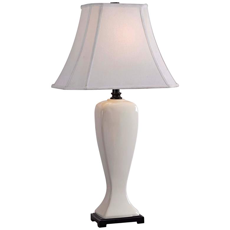 Image 1 Kenroy Home Onoko Pearlized White Table Lamp