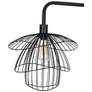 3_Kenroy Home Orchid 65" High Downbridge Modern Black Floor Lamp more views